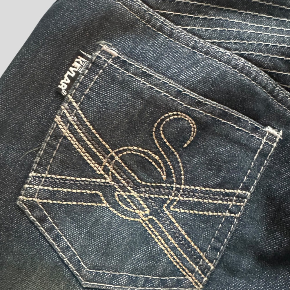 Speed and Strength Womens Kevlar Reinforced Motorcycle Riding Jeans Dark Moto 6 - Picture 11 of 14